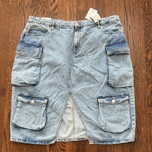 FOREVER 21 Light Blue Denim Skirt